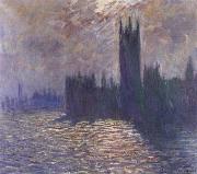Claude Monet Houses of Parliament,Reflections on the Thames oil painting artist